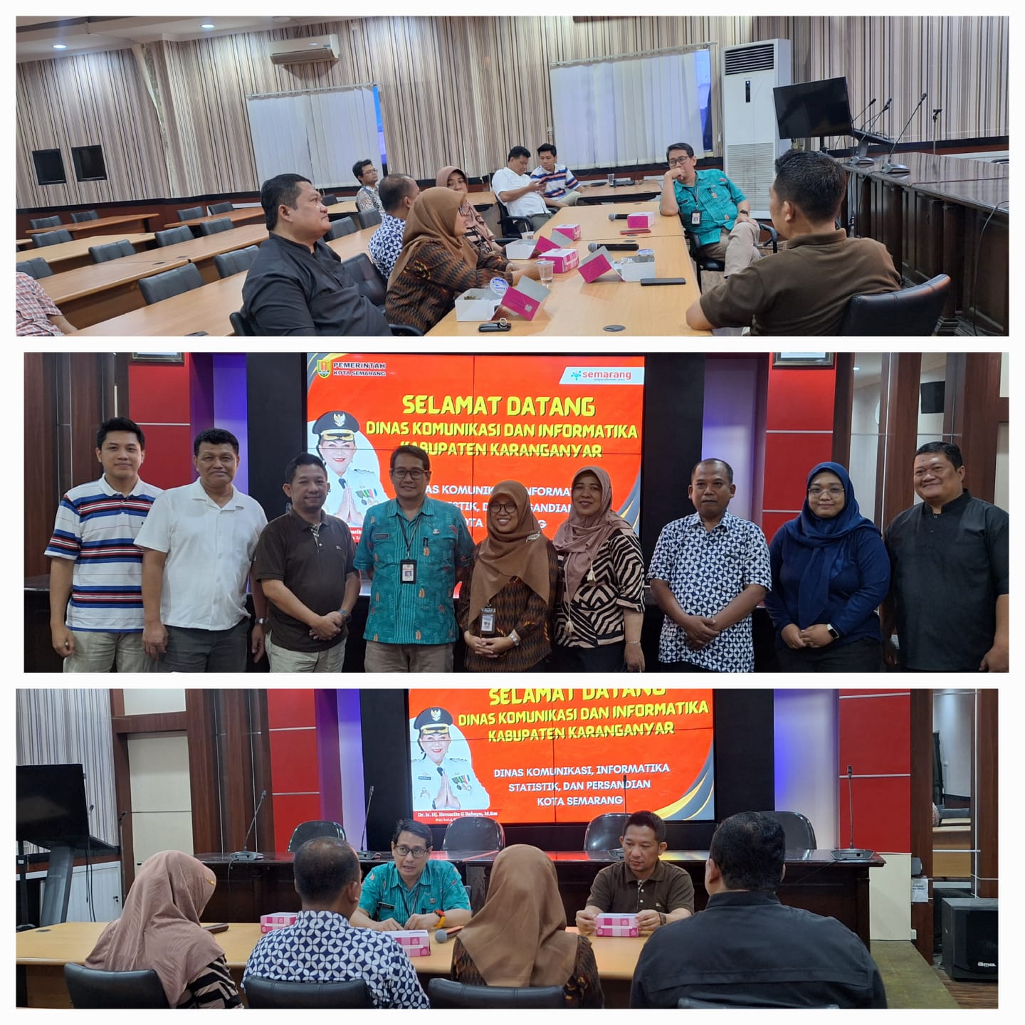 Diskominfo Kota Semarang Terima Kunjungan Diskominfo Kabupaten Karanganyar Terkait Studi Tiru FK Metra dan Kemitraan Komunitas